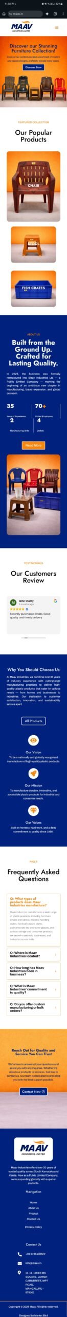 Maav Industries mobile preview